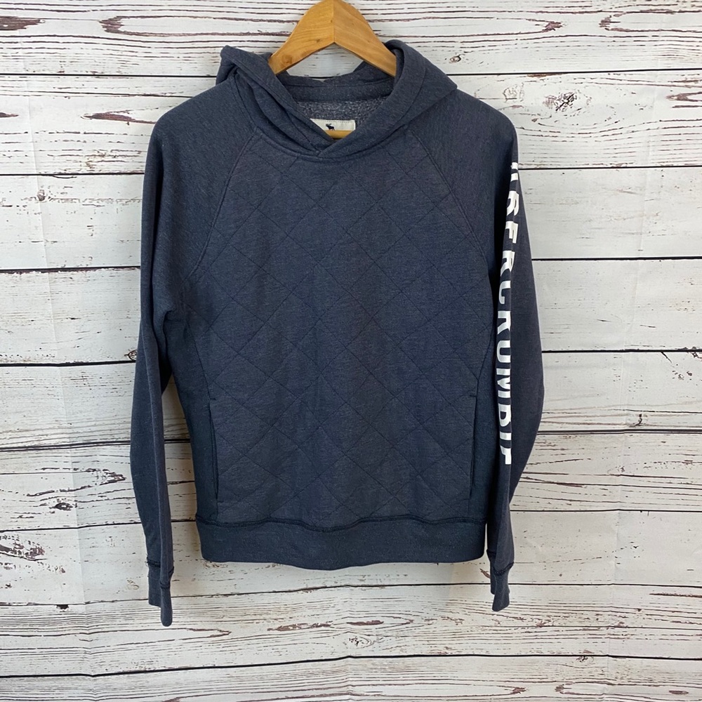 Abercrombie Hoodie Sweatshirt Navy Blue - Picture 1 of 8